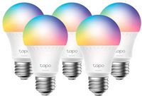 TP-Link - Tapo A19 Wi-Fi Smart LED Bulb (5-Pack) - Multicolor - Left View