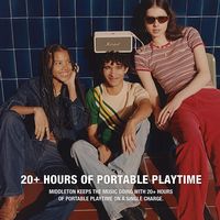 Marshall - Middleton Portable Bluetooth Speaker with Rugged Waterproof / Dust-proof Wireless Desi... - Left View