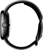Google - Pixel Watch 2 Matte Black Smartwatch with Obsidian Active Band Wi-Fi - Matte Black - Left View