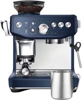 Breville - the Barista Express Impress Espresso Machine - Damson Blue - Left View