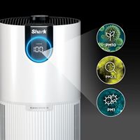 Shark - Clean Sense Air Purifier with Odor Neutralizer Technology, HEPA Filter, 500 sq. ft. - White - Left View