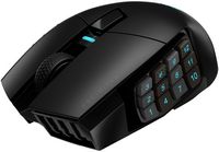 CORSAIR - Scimitar Elite Wireless Gaming Mouse with 16 Programmable Buttons - Wireless - Black - Left View