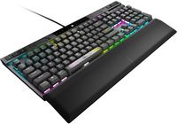 CORSAIR - K70 MAX RGB Magnetic-Mechanical Gaming Keyboard with PBT Double-Shot Keycaps - Steel Gray - Left View