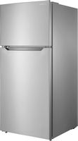 Insignia™ - 14.2 Cu. Ft. Top-Freezer Refrigerator with ENERGY STAR Certification - Stainless Steel - Left View