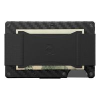 The Ridge Wallet - 3K Cash Strap - Carbon Fiber - Left View