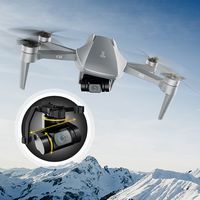 Contixo - F36 Gimbal Drone with Remote Controller - Silver - Left View