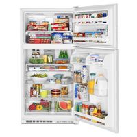 Maytag - 20.5 Cu. Ft. Top-Freezer Refrigerator - White - Left View