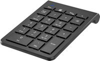 Insignia™ - 22-Key Bluetooth Scissor Switch Number Keypad for Windows, macOS, ChromeOS, iPadOS an... - Left View