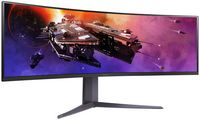 LG - UltraGear 45” Curved QHD 200Hz 1-ms FreeSync Premium Gaming Monitor with HDR (Display Port, ... - Left View