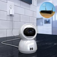 Night Owl - Indoor AC Powered Plug-In Wireless 3MP Security Camera with Pan, Tilt and 2-Way Audio... - Left View