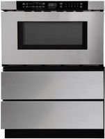 Sharp - 24-inch Built-In Microwave Drawer Oven - Stainless Steel - Left View