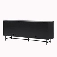 Scandi 4-Door Minimalist Reeded Sideboard - Left View