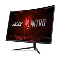 Acer - 31.5” LED Curved UHD 165Hz 0.5ms FreeSync Monitor (Display Port, HDMI) - Black - Left View