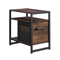 Sauder - Briarbrook  Nightstand 3a - Barrel Oak - Left View