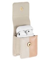 Anne Klein - Faux Leather Case for Apple AirPods, Apple Airpods Keychain Case, Compatible with Ai... - Left View