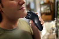 Philips Norelco - Shaver 2400, Cordless Electric Shaver with Pop-Up Trimmer - Deep Black - Left View