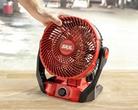 Skil - 12/20V Multi Volt Brushless 7in. Fan, Tool Only - Red - Left View