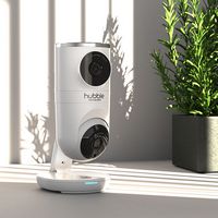 Hubble Connected Nursery Pal Dual Vision Smart Camera Wi-Fi Baby Monitor with AI Motion Tracking ... - Left View
