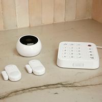 Arlo - Wireless Outdoor Siren - White - Left View