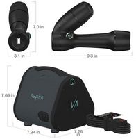 RevAir - Reverse-Air Hair Dryer with Hair Clips - Black - Left View