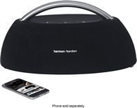 Harman Kardon - Go+Play Mini Portable Wireless Speaker - Black - Left View