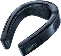 TORRAS - COOLiFY Cyber Wearable Air Conditioner 6000mAh - Cascade Black - Left View