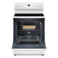 Whirlpool - 5.3 Cu. Ft. Freestanding Electric Range with Cooktop Flexibility - White - Left View