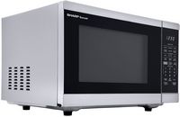 Sharp - 1.4 cu. ft. 1100W Smart Countertop Microwave with Inverter Cooking and Works with Alexa -... - Left View