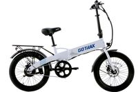 GoTrax - Z4 LITE Folding eBike w/ 25mi Max Operating Range and 20mph Max Speed - White - Left View