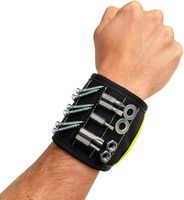 Wrap-It Storage - MagSnap Magnetic Wristband - Black - Left View