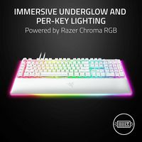 Razer - BlackWidow V4 Pro Full Size Wired Mechanical Green Switch Gaming Keyboard with Chroma RGB... - Left View