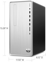 HP - Pavilion Desktop - AMD Ryzen 7 - 32GB Memory - NVIDIA GeForce RTX 3050 - 1TB SSD - Natural S... - Left View