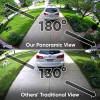 Wyze - Floodlight Camera Pro, 3000 Lumen LEDs, 180° Wide View, 2k HD Outdoor Wi-Fi Floodlight Hom... - Left View