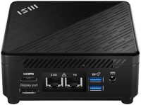 MSI - Cubi 5 Desktop - Intel Core i7-1255U - 16GB Memory - Iris Xe Graphic - 1TB SSD - Black - Left View