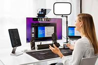 Elgato - Prompter - All-in-One Teleprompter with Built-in Screen - Black - Left View