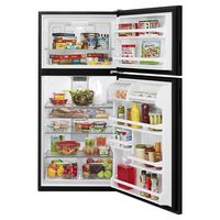 Maytag - 18.1 Cu. Ft. Top-Freezer Refrigerator - Black - Left View