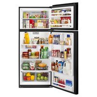 Whirlpool - 17.7 Cu. Ft. Top-Freezer Refrigerator - Black - Left View