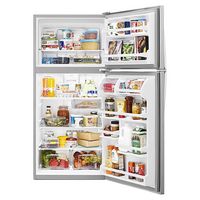 Whirlpool - 18.2 Cu. Ft. Top-Freezer Refrigerator - Monochromatic Stainless Steel - Left View