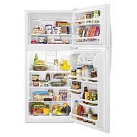 Whirlpool - 18.2 Cu. Ft. Top-Freezer Refrigerator - White - Left View