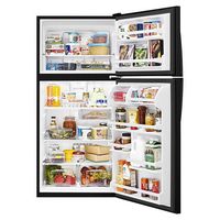 Whirlpool - 18.2 Cu. Ft. Top-Freezer Refrigerator - Black - Left View