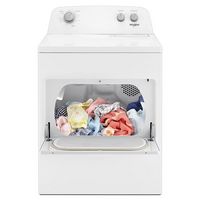 Whirlpool - 7 Cu. Ft. Electric Dryer with AutoDry Drying System - White - Left View