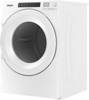 Whirlpool - 7.4 Cu. Ft. Stackable Gas Dryer with Wrinkle Shield Option - White - Left View