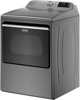 Maytag - 7.4 Cu. Ft. Smart Gas Dryer with Extra Power Button - Metallic Slate - Left View