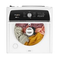 Whirlpool - 4.7-4.8 Cu. Ft. Top Load Washer with 2 in 1 Removable Agitator - White - Left View