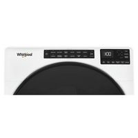 Whirlpool - 7.4 Cu. Ft. Stackable Electric Dryer with Wrinkle Shield - White - Left View