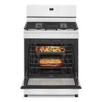 Whirlpool - 5.1 Cu. Ft. Freestanding Gas Range with Broiler Drawer - White - Left View