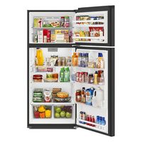 Whirlpool - 16.3 Cu. Ft. Top-Freezer Refrigerator - Black - Left View