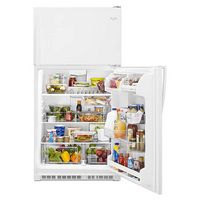 Whirlpool - 20.5 Cu. Ft. Top-Freezer Refrigerator - White - Left View