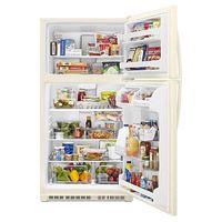 Whirlpool - 20.5 Cu. Ft. Top-Freezer Refrigerator - Biscuit - Left View