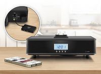 Aluratek - iStream Universal Bluetooth Audio Receiver - Black - Left View